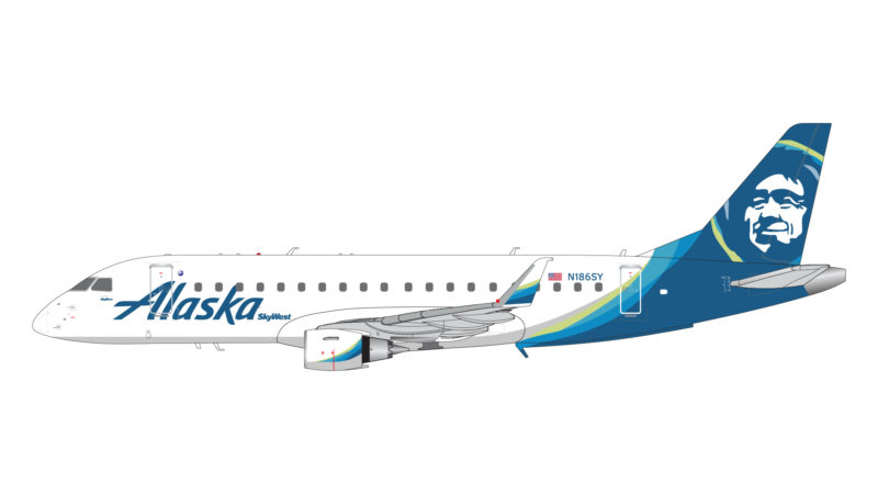 GeminiJets G2ASA1041 1:200 Alaska Airlines Embraer 170 N186SY