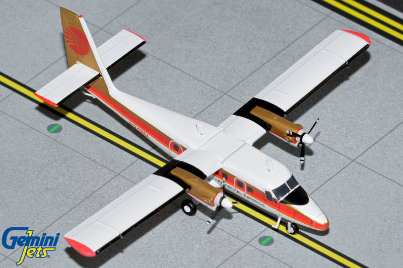 GeminiJets G2COA1038 1:200 Continental Express DHC-6-300 Twin Otter N24RM