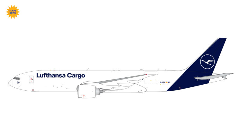 GeminiJets GJDLH2126F 1:400 Lufthansa Cargo 777F (Flaps/Slats Extended) D-ALFA