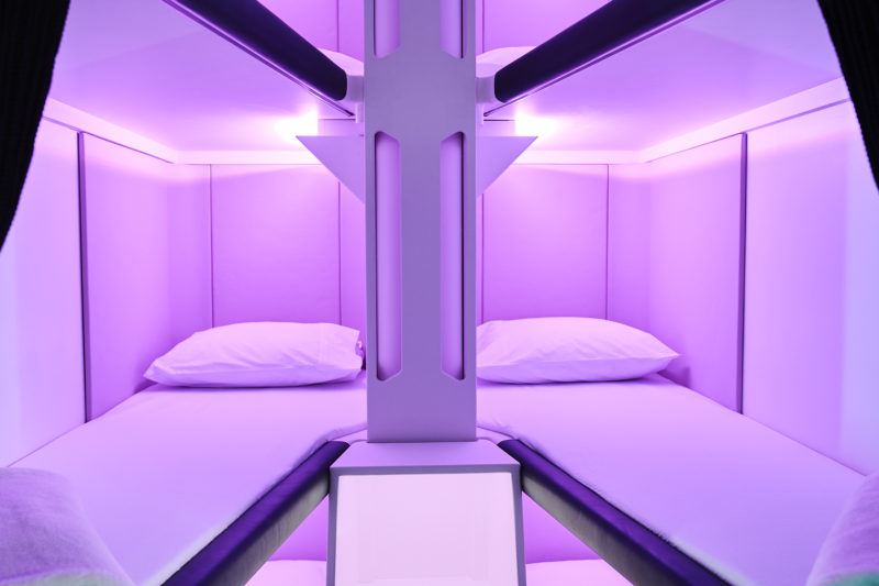Skynest - lie-flat bed option for economy passengers on Air New Zealand