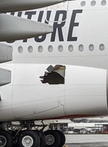 Emirates A380 Landed in Brisbane with Gear Damage and a Large Hole