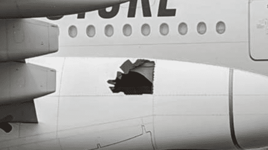 Emirates A380 Landed in Brisbane with Gear Damage and a Large Hole