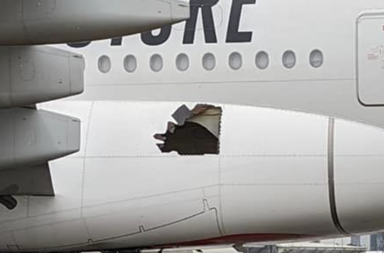 Emirates A380 Landed in Brisbane with Gear Damage and a Large Hole