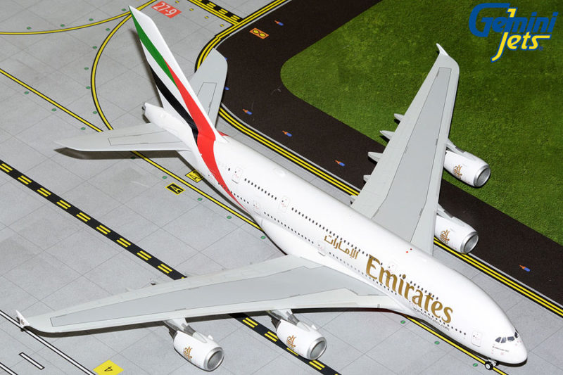 GeminiJets G2UAE1049 1:200 Emirates Airbus A380 A6-EUV