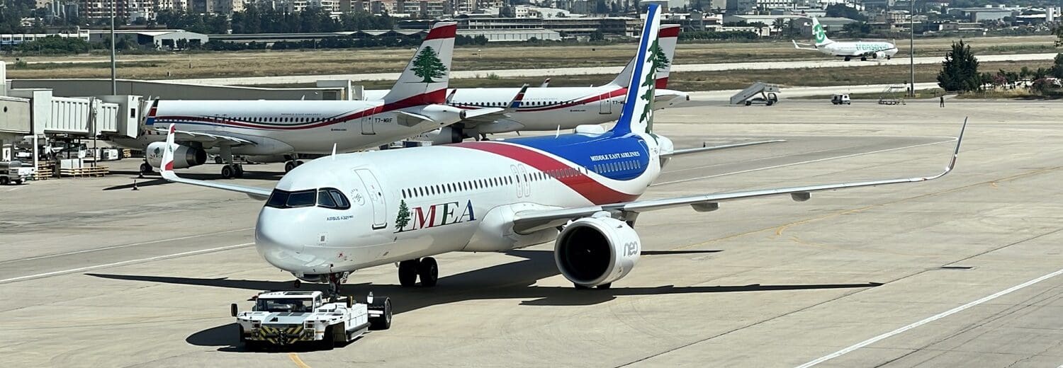 a plane on the runway