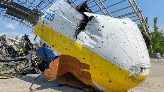 a large white and yellow object with holes in it