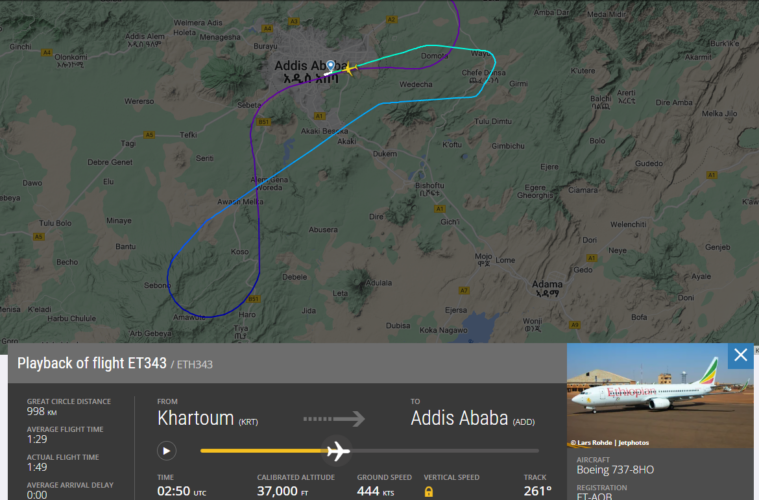 Both Pilots of Ethiopian Airlines Boeing 737 Flight Fell Asleep