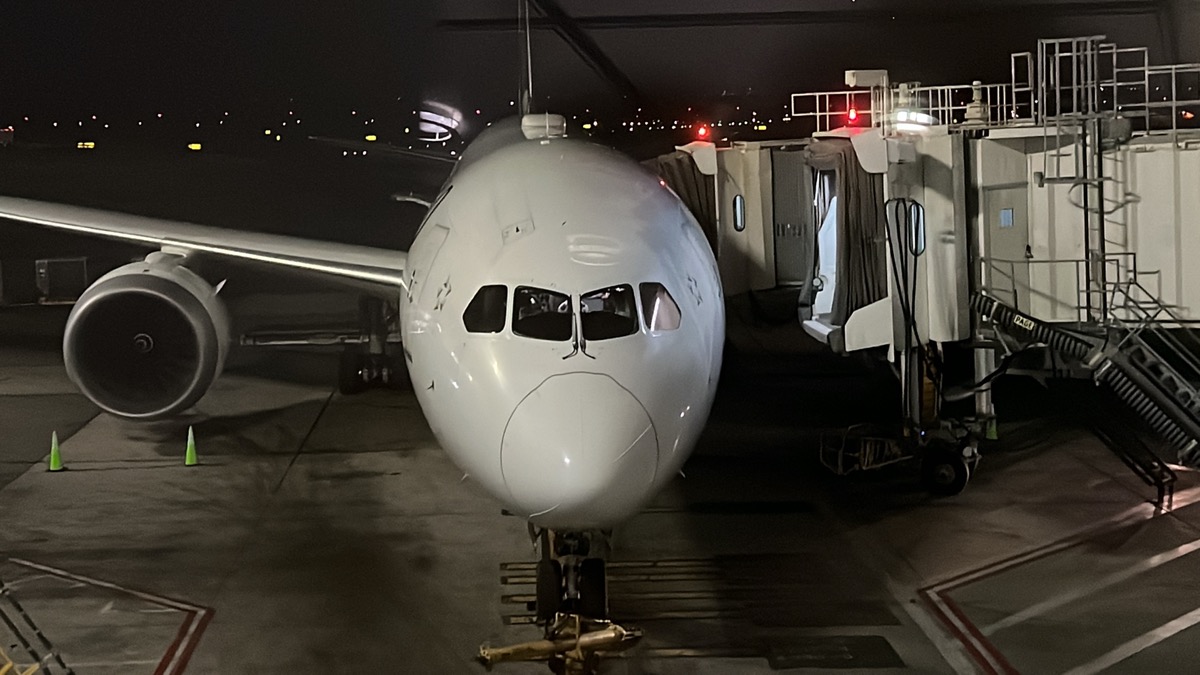 a plane at an airport