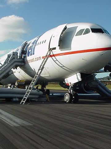 a plane on the runway