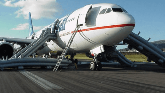 a plane on the runway