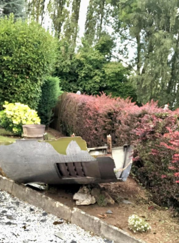 Boeing 747 Engine Part Fell on a House in Belgium