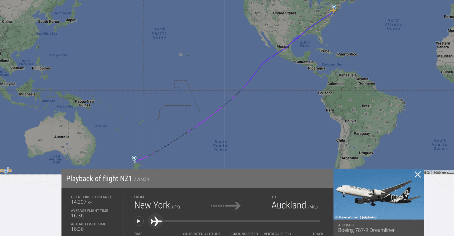 Trip Report Air New Zealand B787 New York to Auckland