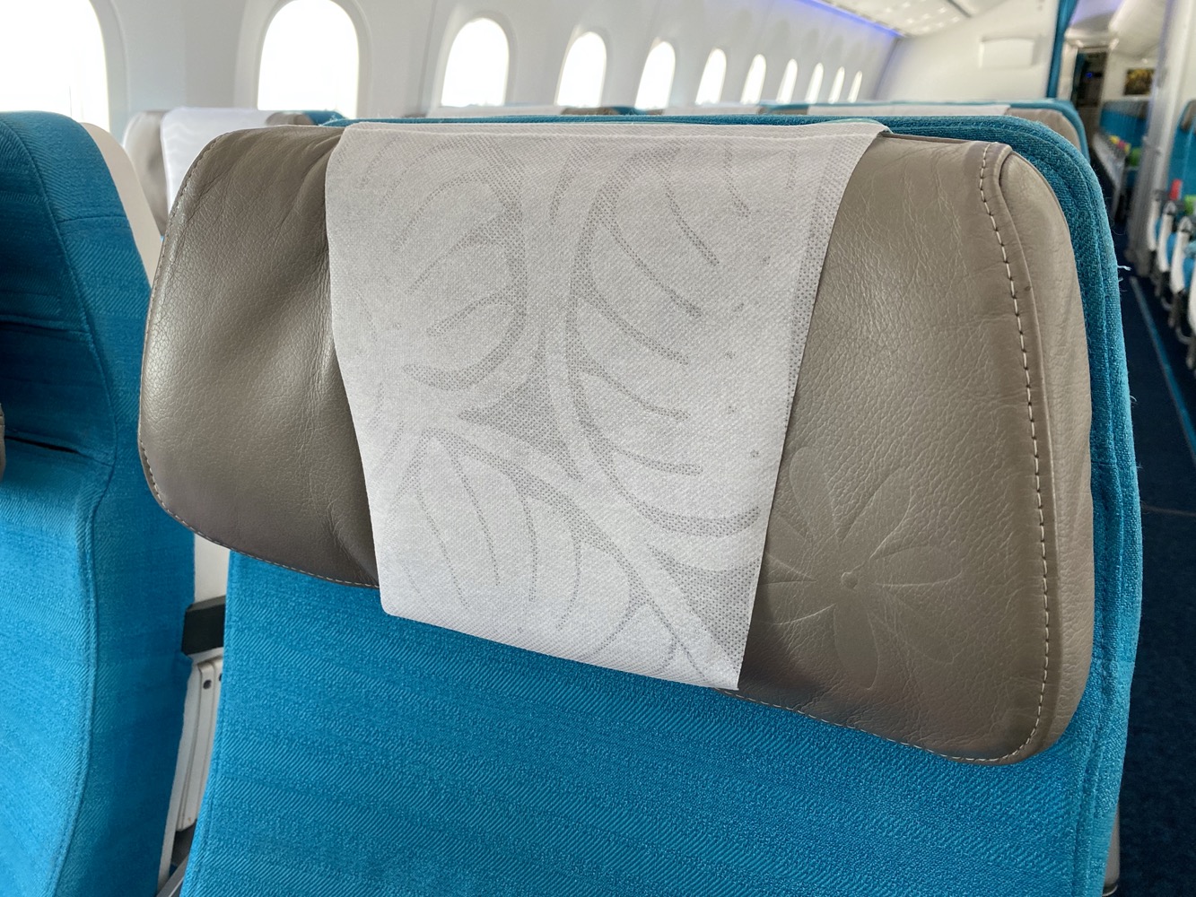 a tissue paper on a seat