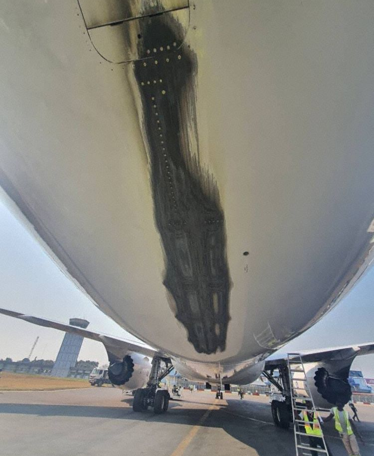 Ethiopian Airlines Boeing 787 Suffered Tail Strike In Congo