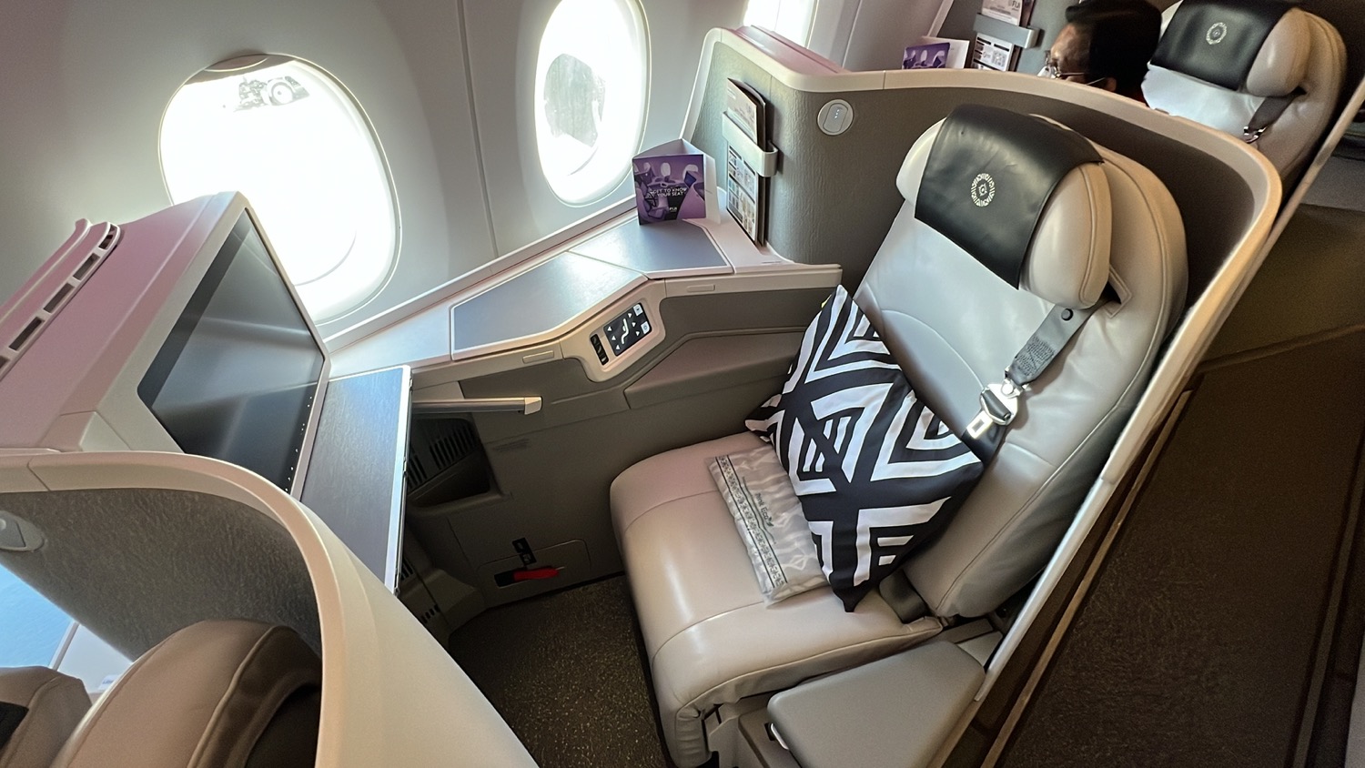Business Class seat on Fiji Airways A350-900