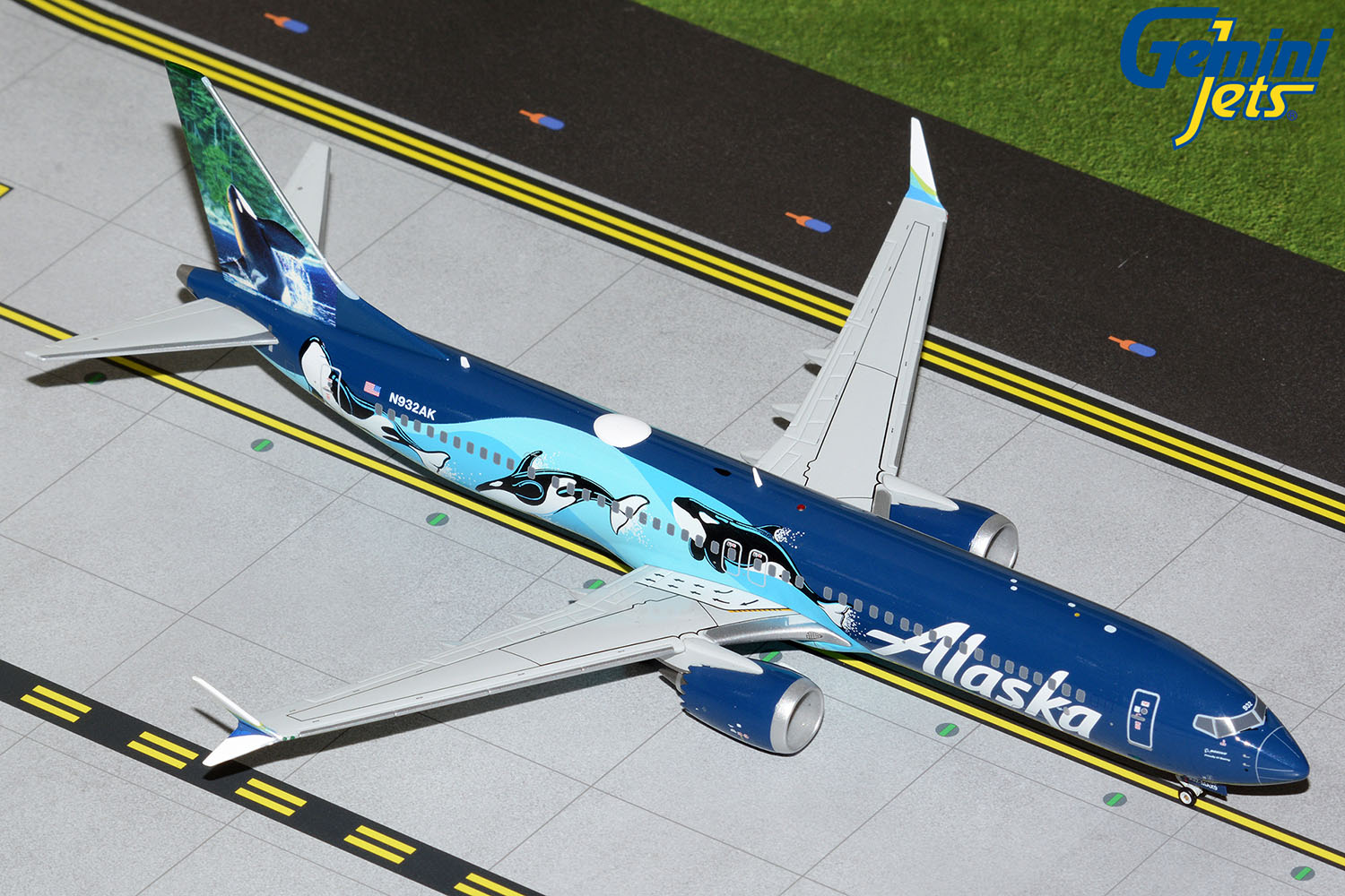 GeminiJets G2ASA1089 1:200 Alaska Airlines 737 MAX 9 "West Coast Wonders" N932AK