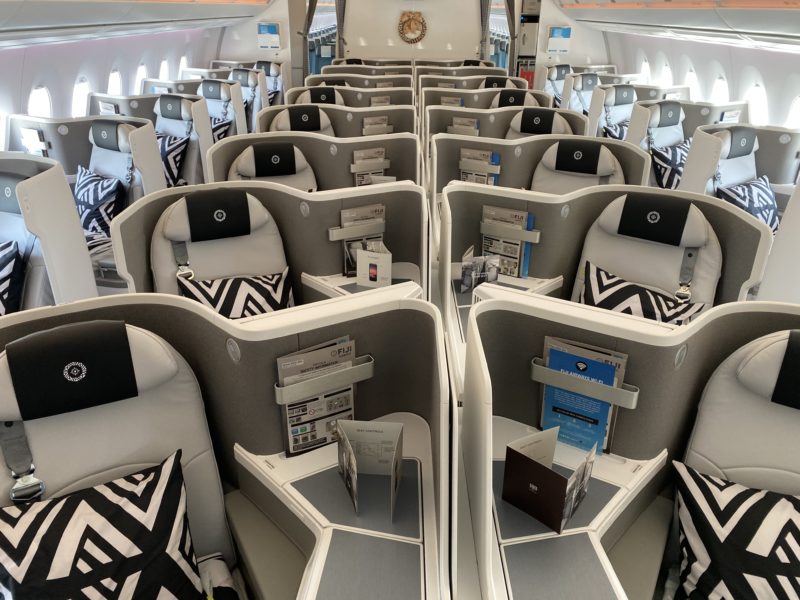 Fiji Airways A350 Business class cabin