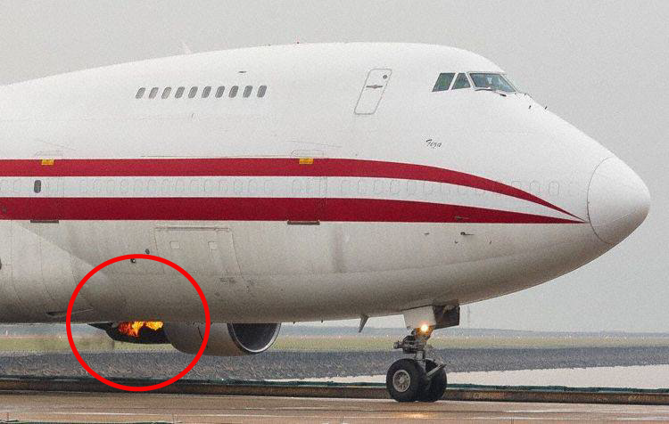 Aerostan Boeing 747-200 Returns To Macau After Engine Fire