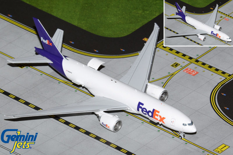 GeminiJets GJFDX2140 1:400 FedEx Boeing 777F (Doors Open/Closed) N889FD