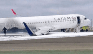 LATAM Airbus A320 Collides With Fire Truck On Takeoff