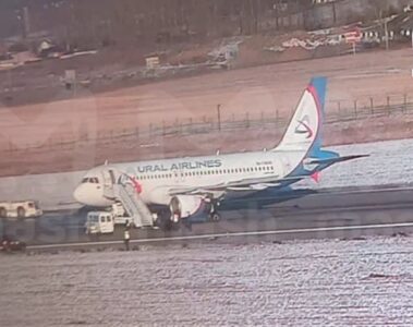 Ural Airlines A320 Disabled on Runway at Irkutsk After Brakes Jammed