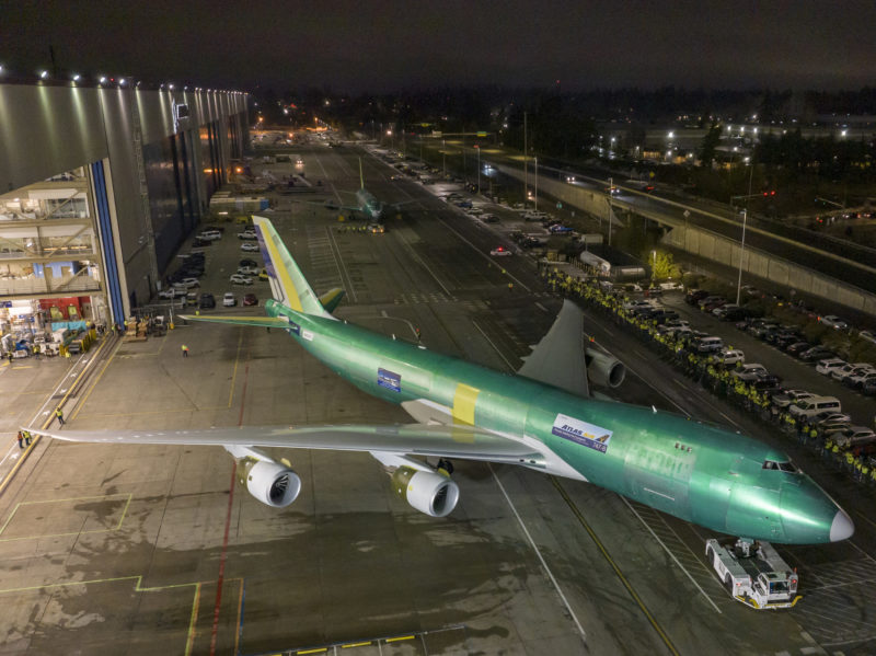 an airplane parked on a runway