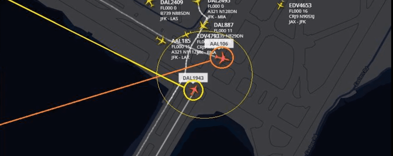 American 777 and Delta 737 Narrowly Avoid Collision at New York JFK