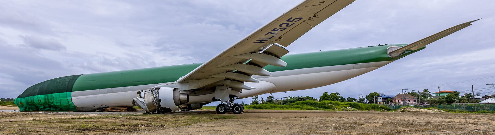 a large airplane on the ground