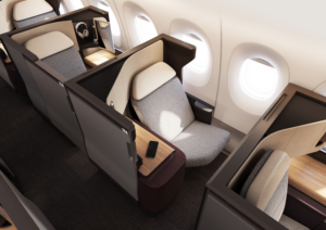 Qantas Unveils New Airbus A350 First and Business Class Cabins
