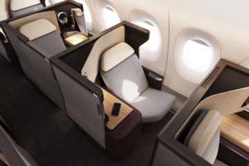 Qantas Unveils New Airbus A350 First and Business Class Cabins