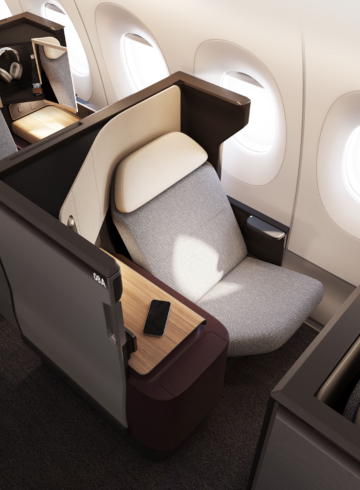 Qantas Unveils New Airbus A350 First and Business Class Cabins