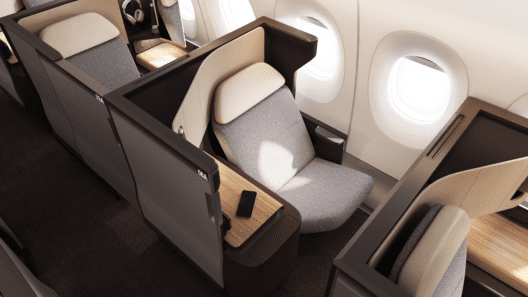 Qantas Unveils New Airbus A350 First and Business Class Cabins