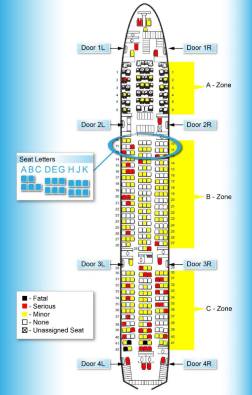 a diagram of a seat chart