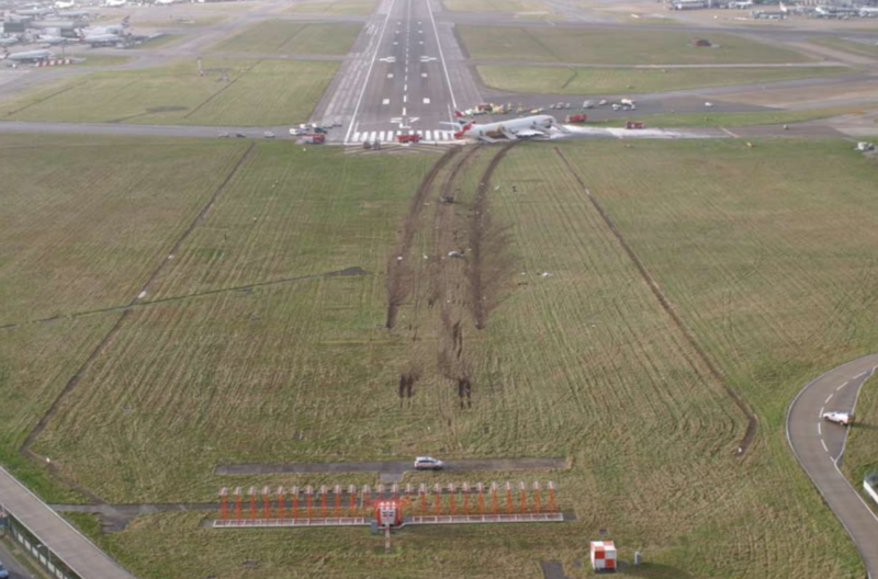 an airplane on the runway