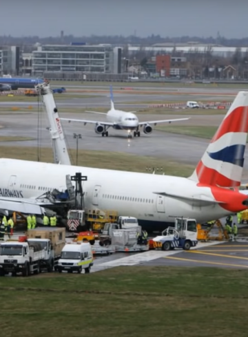 a group of airplanes at an airport