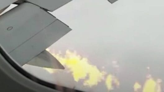 a view of the sky from an airplane window