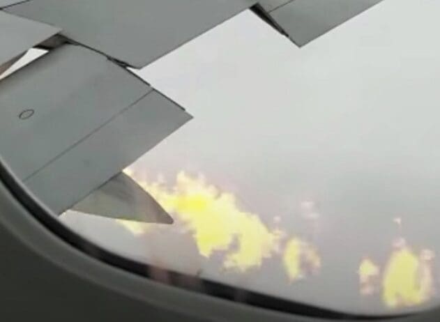 a view of the sky from an airplane window