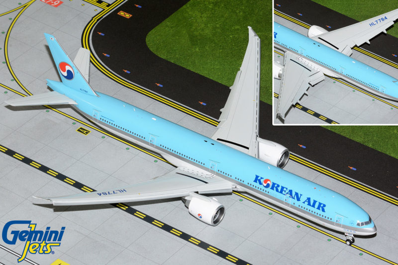 GeminiJets G2KAL1099F 1:200 Korean Air Boeing 777-300ER (Flaps Down) HL7784