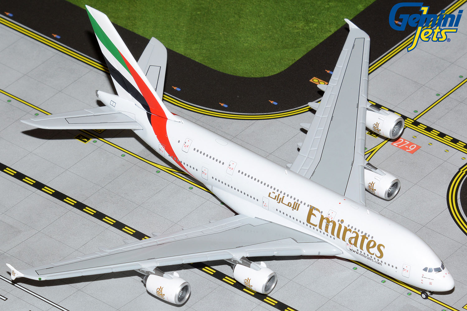 GeminiJets GJUAE2175 1:400 Emirates Airbus A380 A6-EVC