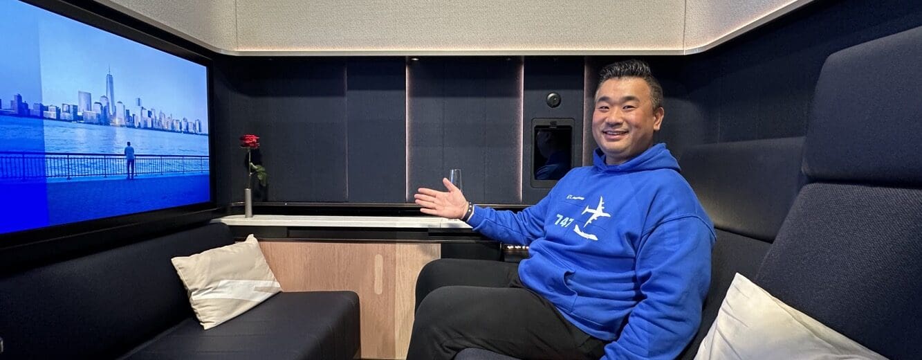 a man sitting in a chair