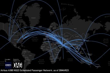 A380 and B747 Routes Network 2023 - Where do they fly to?