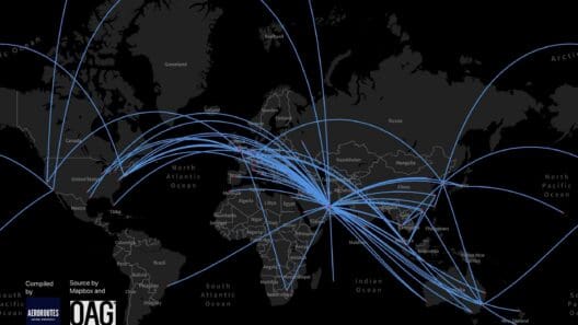 A380 and B747 Routes Network 2023 - Where do they fly to?