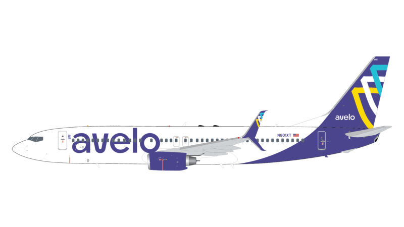 GeminiJets G2VXP1097 1:200 Avelo Airlines Boeing 737-800 N801XT