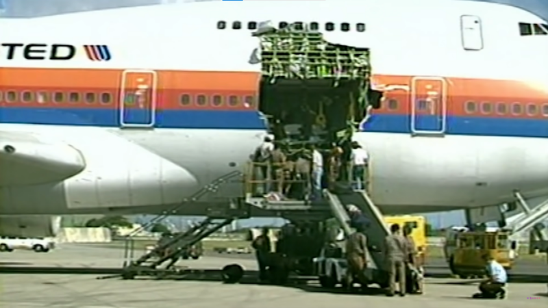 people boarding a plane with passengers