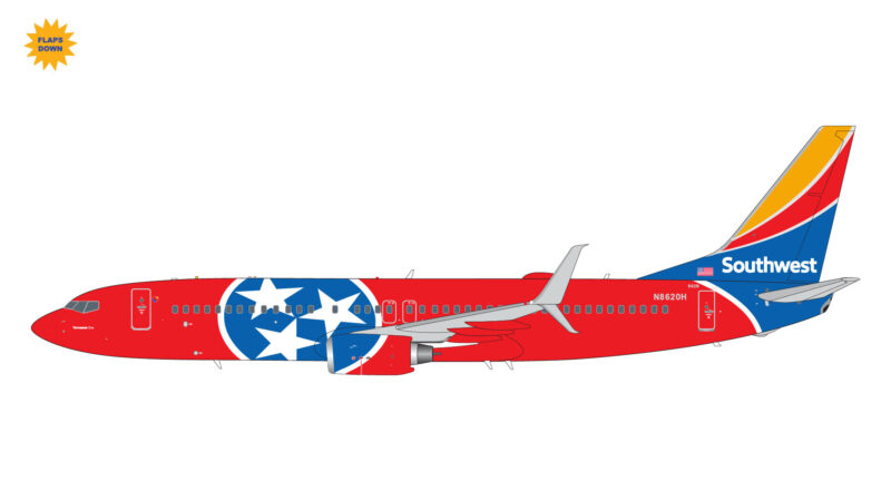 GeminiJets G2SWA1011F 1:200 Southwest Airlines 737-800 "Tennessee One" (Flaps Down)