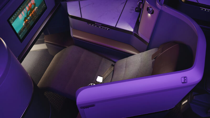 Etihad 787 New Business Class cabin