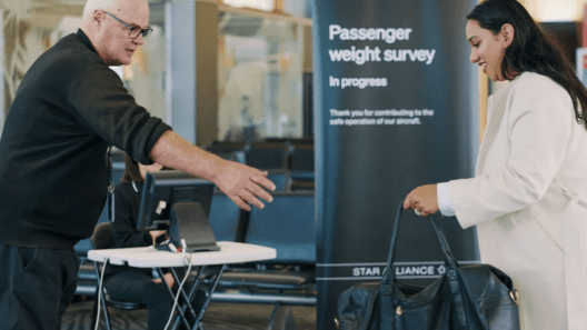 Air New Zealand Weighing Passengers Before Boarding Flights