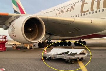 Emirates A380 Reportedly Hit By Drone and Damaged in Nice