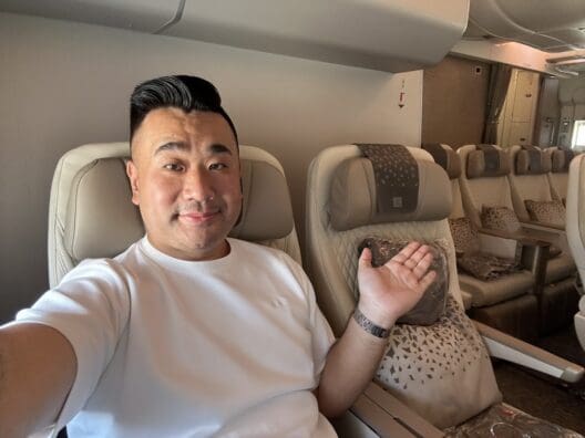 a man sitting in a chair