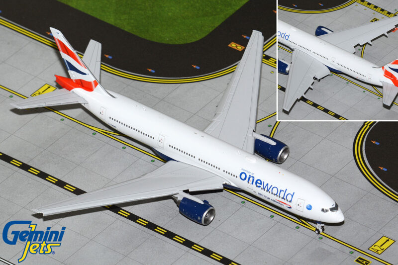 GeminiJets GJBAW2194F 1:400 British Airways 777-200ER "oneword" (Flaps Down) G-YMMR